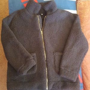 Black teddy bear jacket